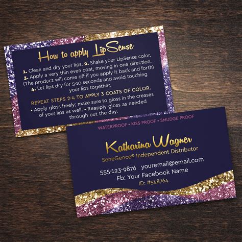 Lipsense Business Cards, Lipsense Business Card, How to apply .